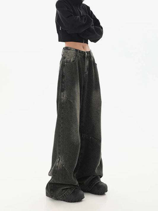 Harajuku Wide Leg Y2K Streetwear Jeans