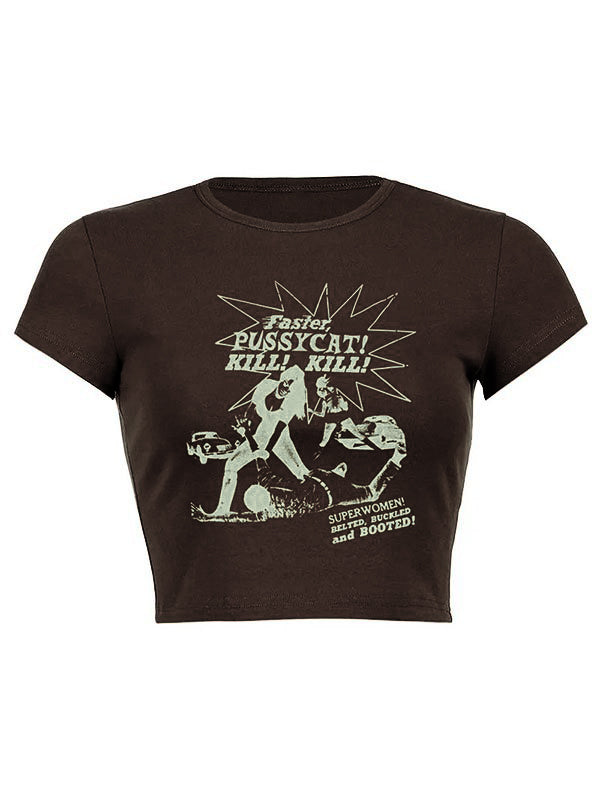 Band Graphic Crop Top