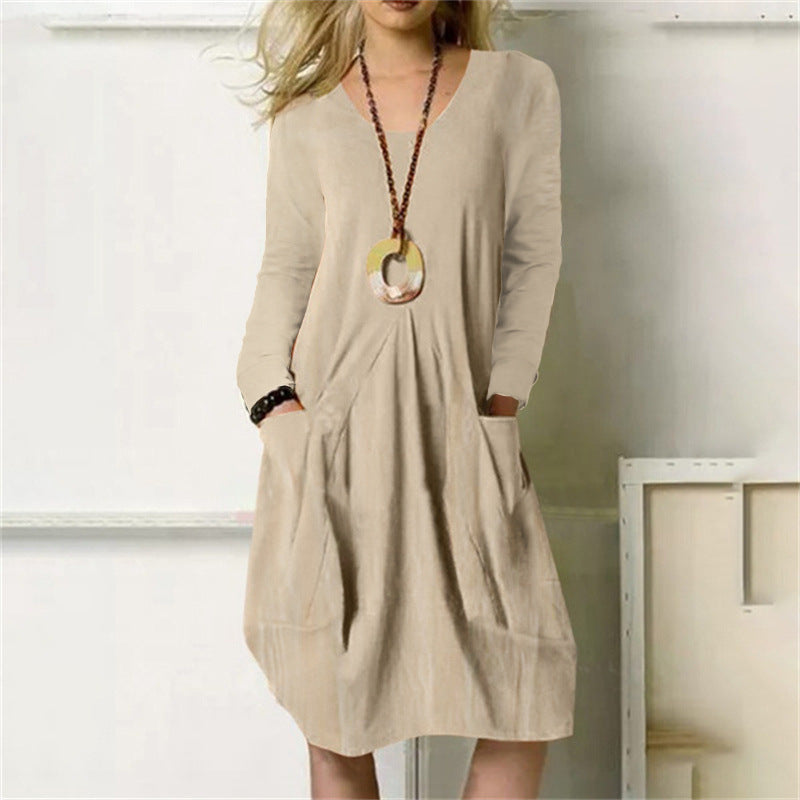 Casual Midi Summer Dress with Pockets | Great for Everyday Wear