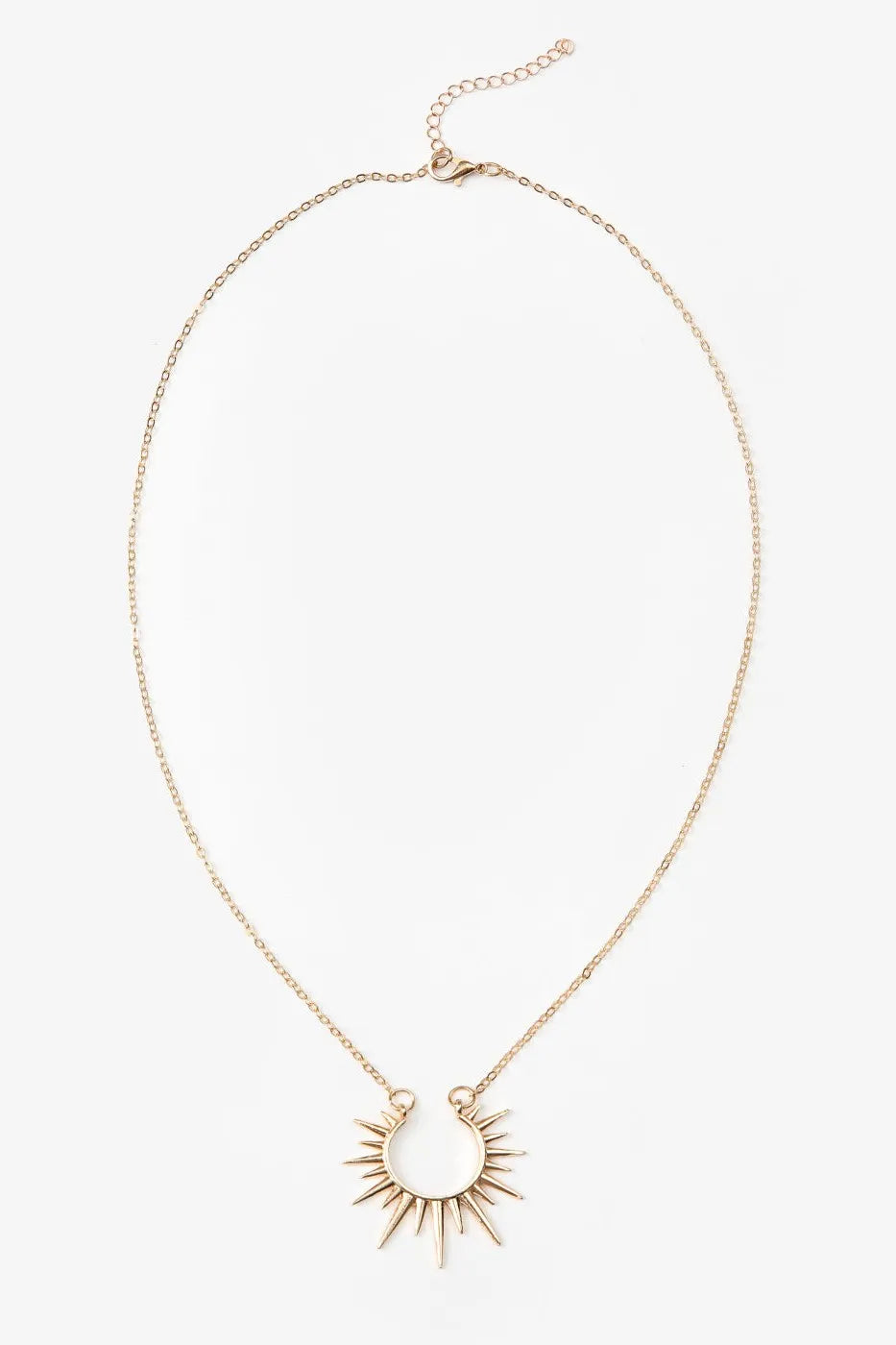 Nazy Sun Decor Metallic Necklace