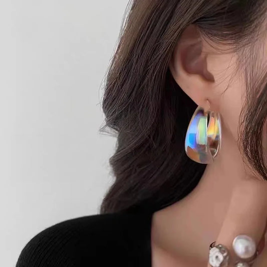 New Fashion Korean Large Vintage Irregular Teardrop Dangle Party Jewelry Earring