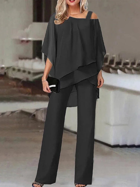 Kairi - Elegante conjunto de dos piezas de talla grande para mujer