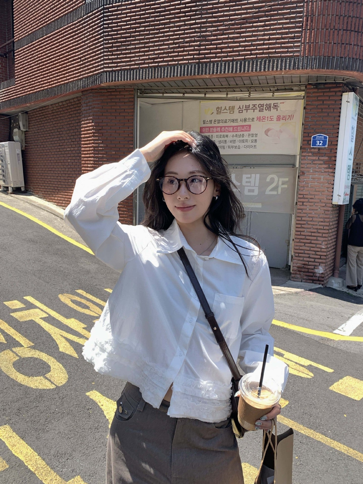 Sanya Cropped Ruffled Shirt