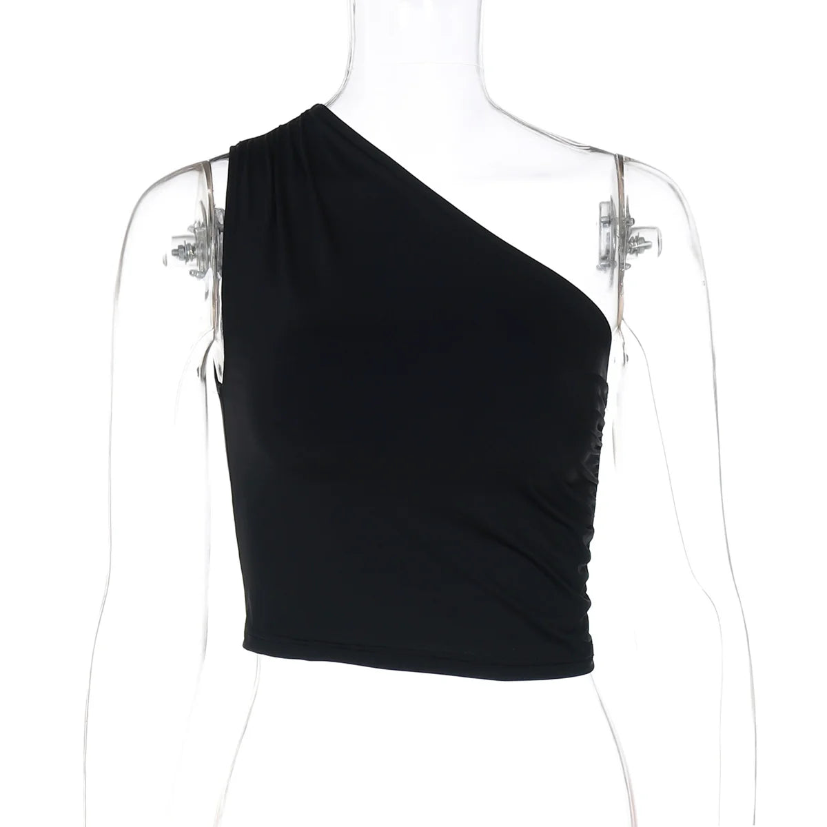 Clarabelle One Shoulder Crop Top