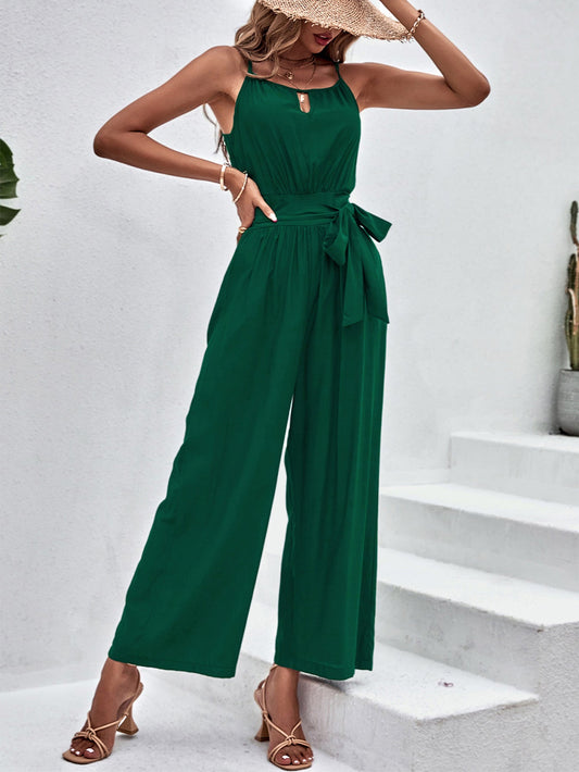 Popular Women Clothing Halter Strap Elegant Jumpsuit