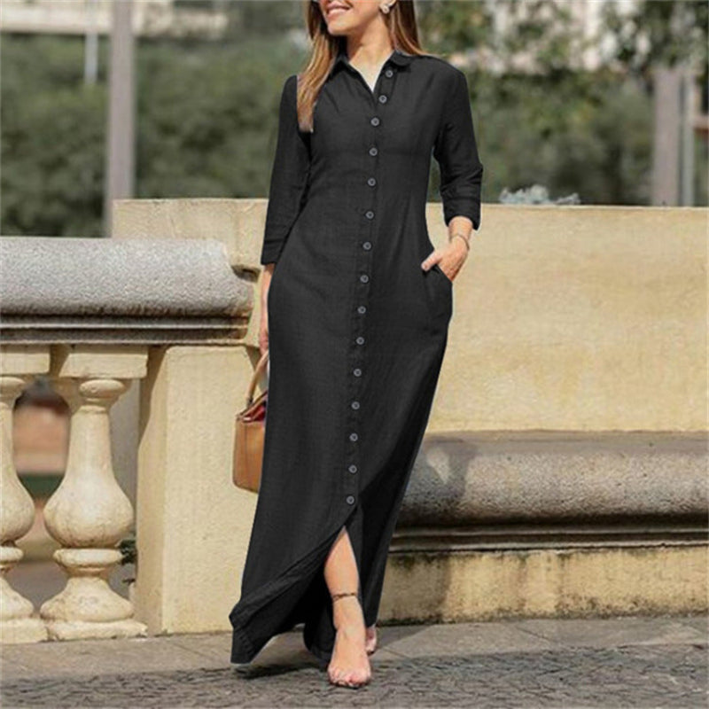 Vestido largo vaquero elegante | Ideal para el día a día