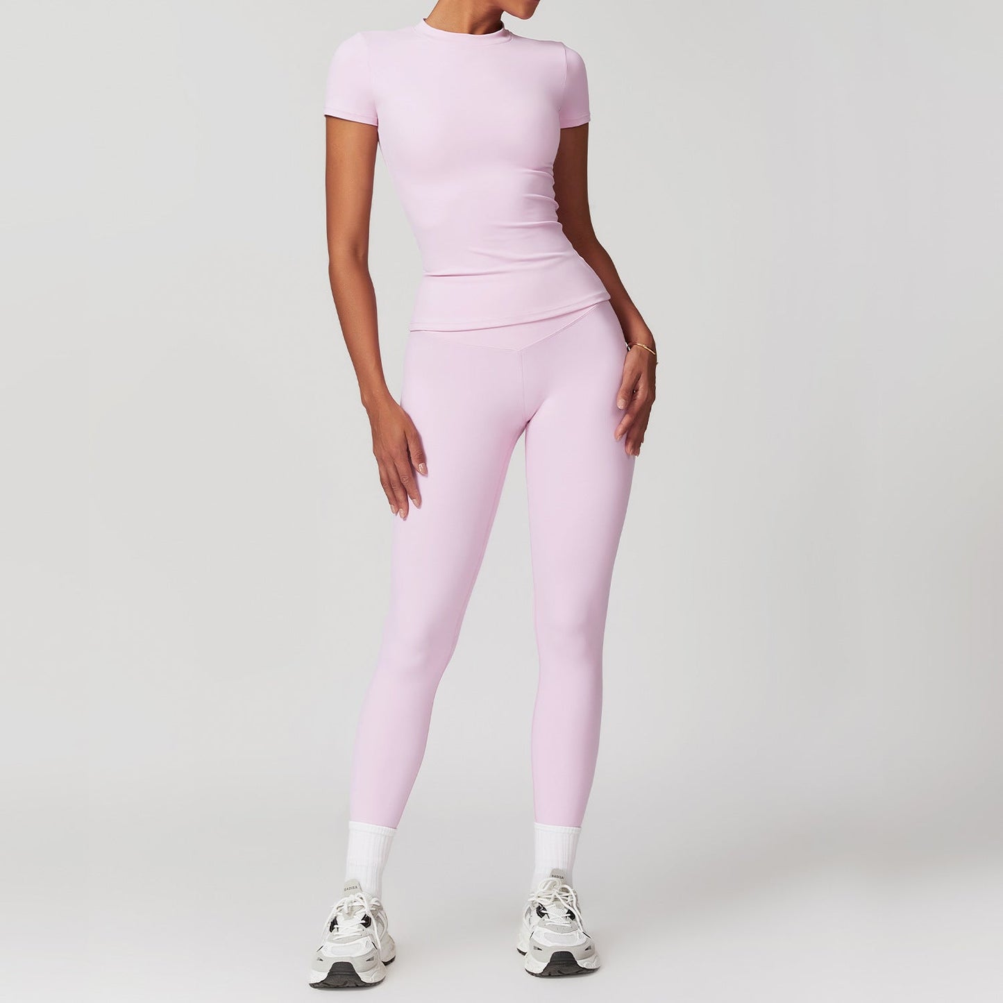 Brushed Tight Yoga Women Slimming Beauty Back Exercise Set Casual Fitness Yoga Wear