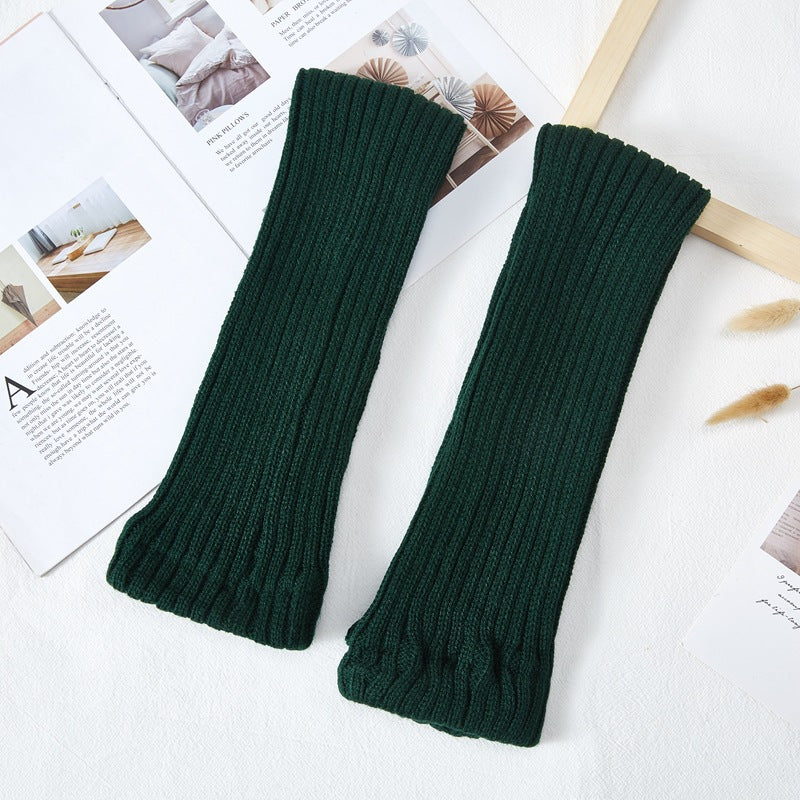 Thick Knit Warm Red Leg Warmers