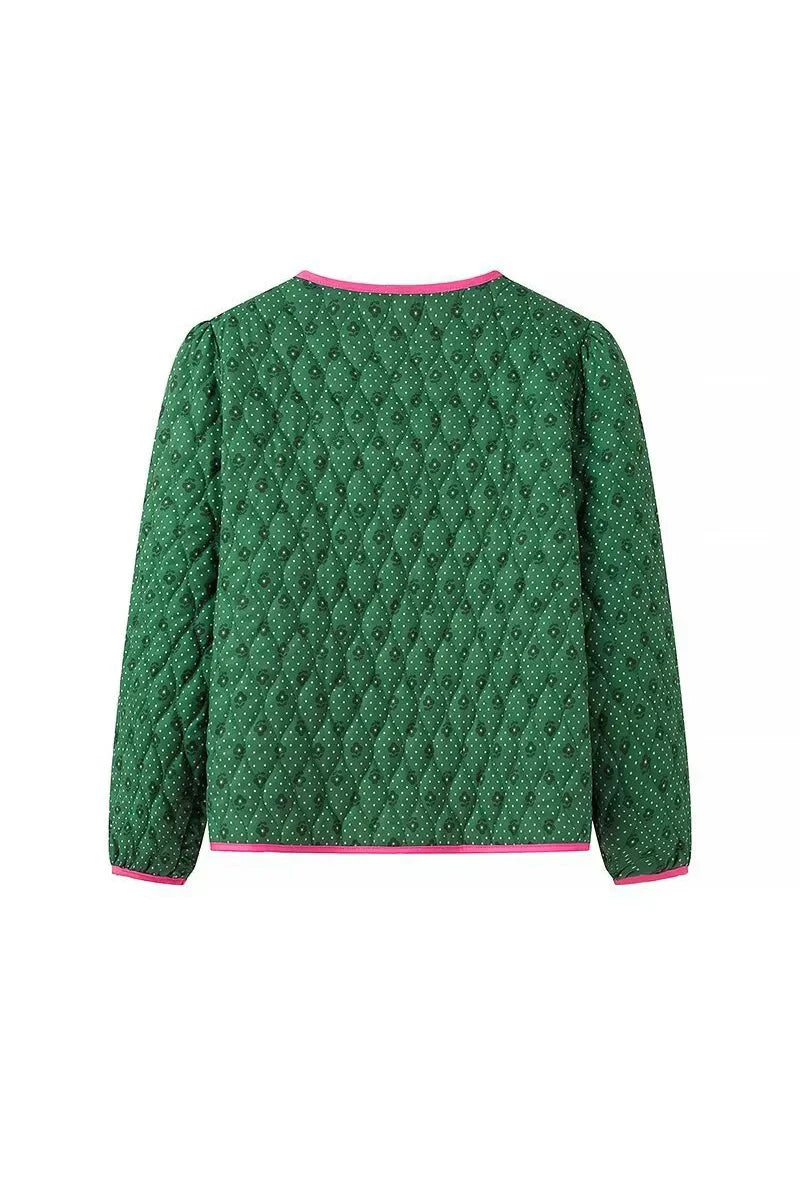 Chaqueta acolchada verde