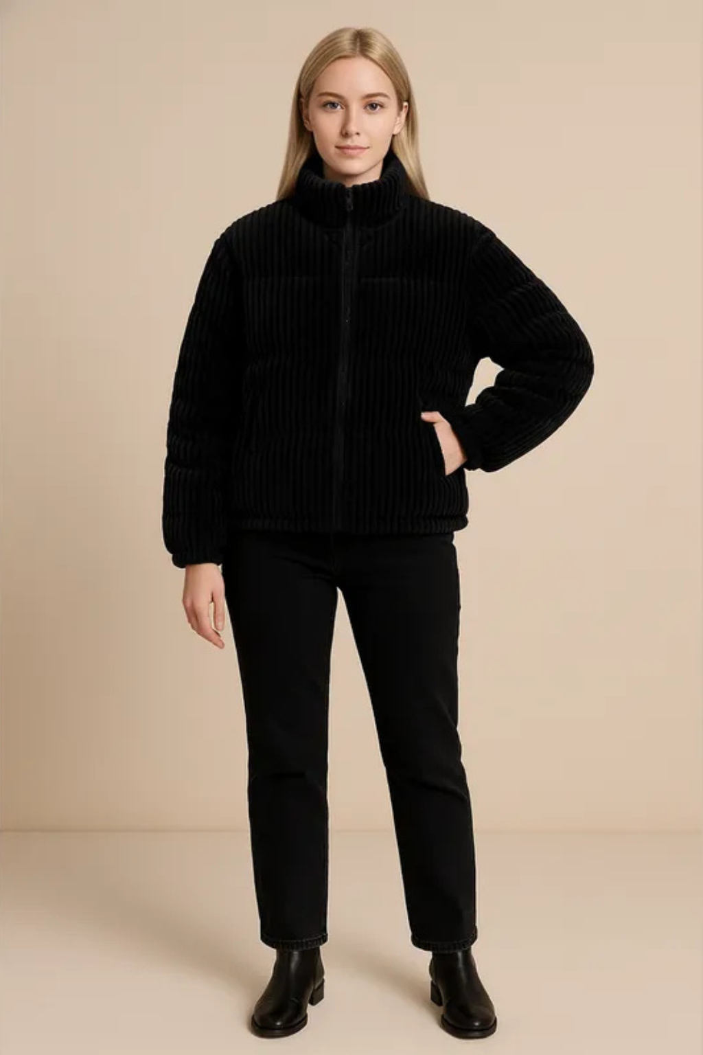 Nara High Neck Quilted Puffer Jacket