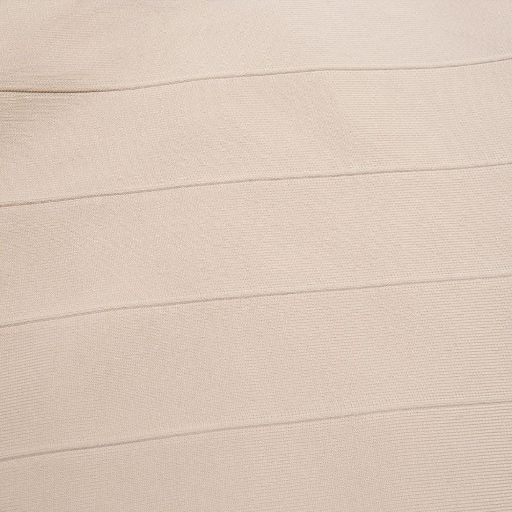 V Neck Short Sleeve Striped Midi Bandage Dress PZC1693