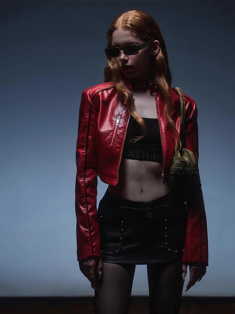 Stylish Bomber Leather Jacket
