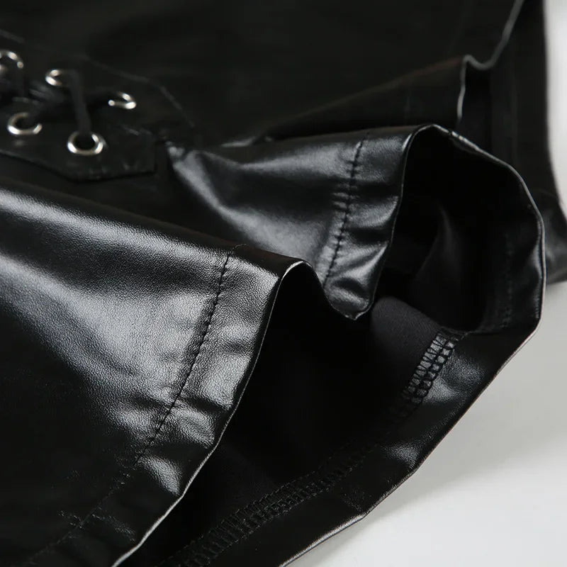 Skinny Fit Rivet Detail Shorts