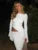 White Slim Patchwork 2 Piece-Set Long Skirt Female Patchwork Cropped Top And High Waist Maxi Skirt Sets Women Sexy Outfits
