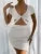 New Y2K Women’s Short sleeved Summer Foreign Trade European and American Sexy V-neck Open Waist Bag Hip Dress