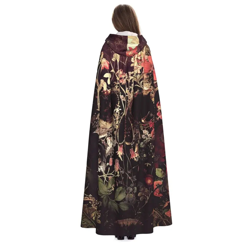 Skeleton Long Hooded Cloak