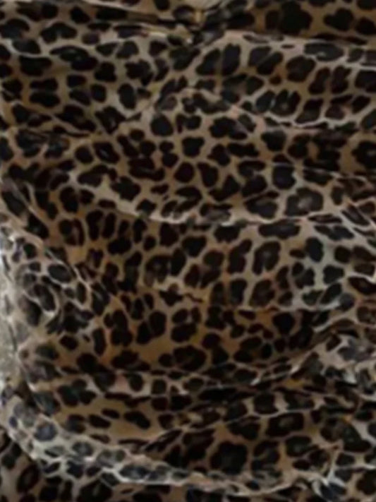 Leopard Print Tube Tops Streetwear Urban Aesthetic Commuting Retro Sexy Y2k Crop Tops Comfortabled Summer Women’s Tube Tops