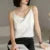 Sexy Strap Crop Top Fashion Silky Camisole Women’s Inner With White Bottoming Satin Top Summer V-neck Thin Section Y2K Camisole