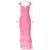 Hollow Out Backless Ruched Maxi Dress For Women Mesh Elegant Spaghetti Strap Sleeveless Bodycon Party Long Dress