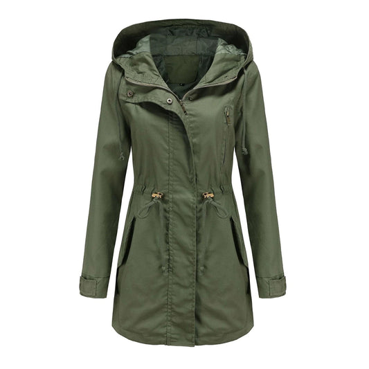 Chaqueta impermeable clásica y elegante para mujer | Ideal para actividades al aire libre