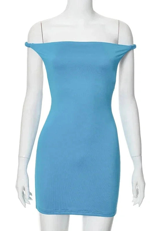 Off Shoulder Bodycon Mini Dress