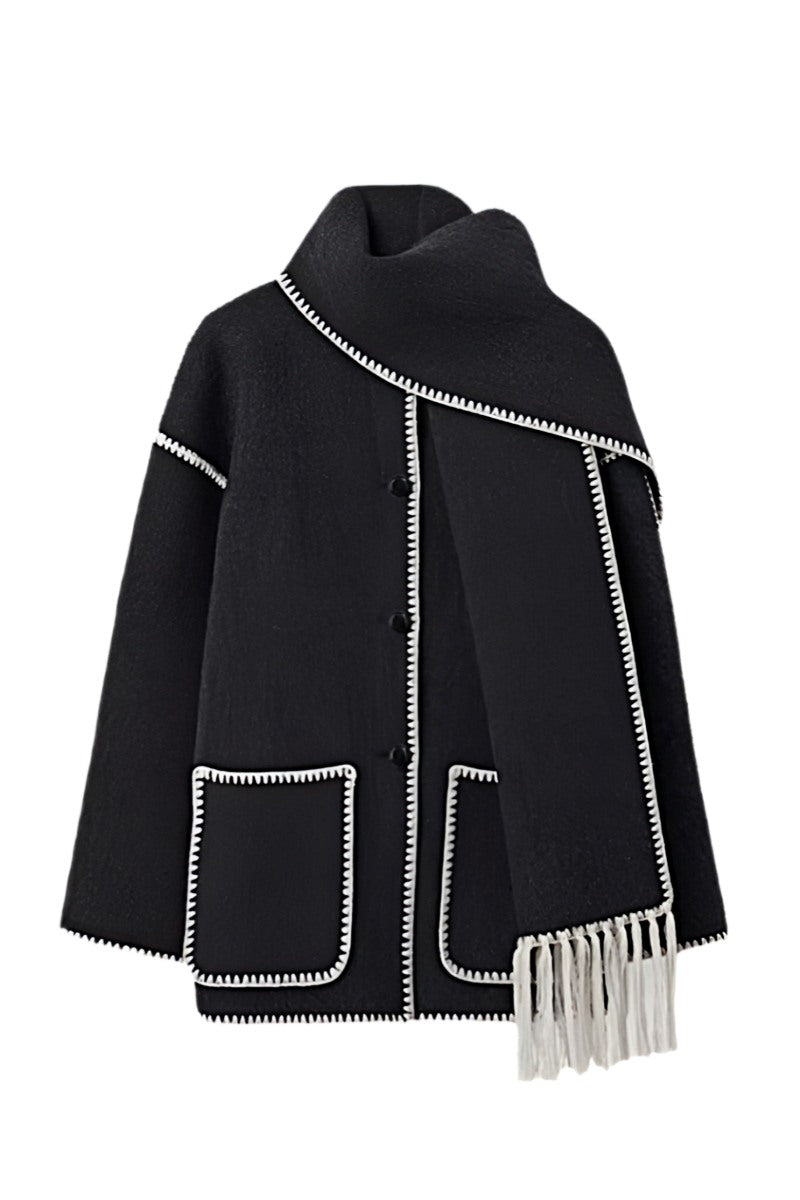 Chaqueta con bufanda Nalainda