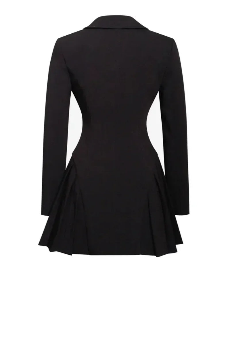 Vestido mini blazer negro Ria