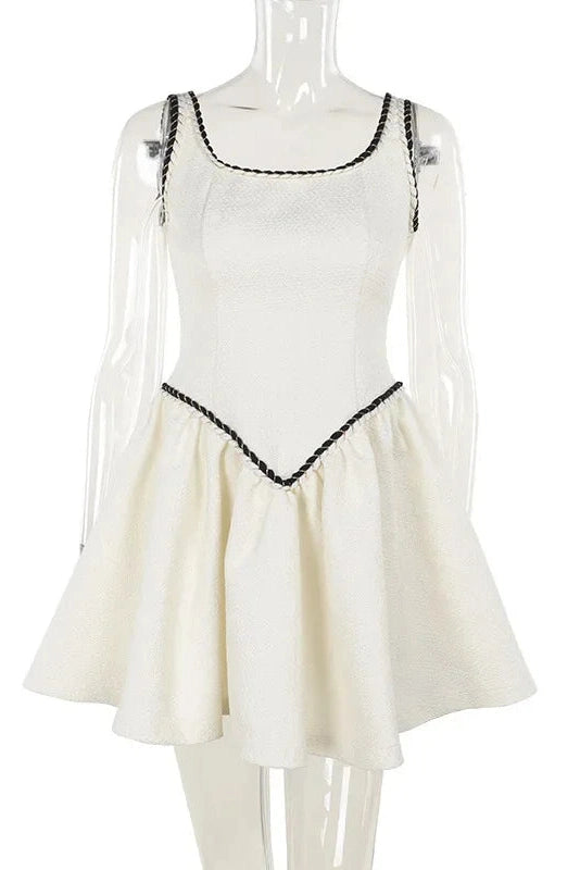 Elegant Sleeveless A-Line Mini Dress