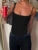 Solid Backless Skinny Sexy Slip Bodysuit Women Summer Rave Outfits