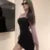 Sexy Patchwork Mini Dresses Women Long Sleeve Bodycon Lace-up Hollow Out Y2K Club Party Dress Korean Fashion Autumn New Vestidos
