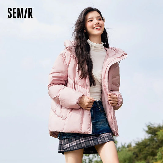 Down Jacket Women Mid-Length Waterproof and Warm Winter Oversize Hooded Versatile Coat