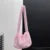 2000s Y2k Hot Girls Candy Color Rose Pink Plush Crossbody Shoulder Bag Women Winter Harajuku Street Fashion Faux Rabbit Fur Bags