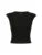 White Solid Basic Slim Low Bust V Neck Crop Tees Women Black Simple Fashion Short Sleeve Summer T Shirt