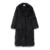High Street Feathers Eco Fur Coat Women Winter Lapel Faux Fox Fur Jacket Solid Long Fluffy Fur Overcoat Female