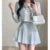 Korean Fashion Elegant Tweed Short Jacket Cropped Coats + High Waist Mini Skirts Suits Autumn New Slim Women Two-Piece Sets