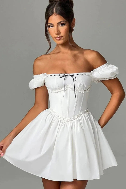 Sleeveless Backless Slim Pleated Mini Dress