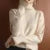 Autumn and Winter New Women’s Pullover Sweater Thickened Warmth Fashion Knitted Wool Sweater High Collar DF4845