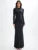 Diagonal Collar Long Sleeve Maxi Dress For Women Autumn Winter New Solid High Waist Ruched Bodycon Sexy Long Dress