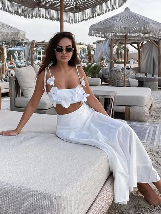 Floral Decor Fashion Sexy Crop Top