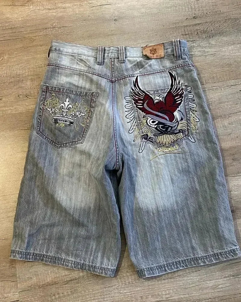 Retro Harajuku Denim Shorts