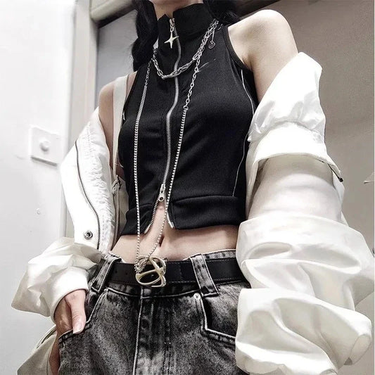 Vintage Motorcycle Zip Jacket