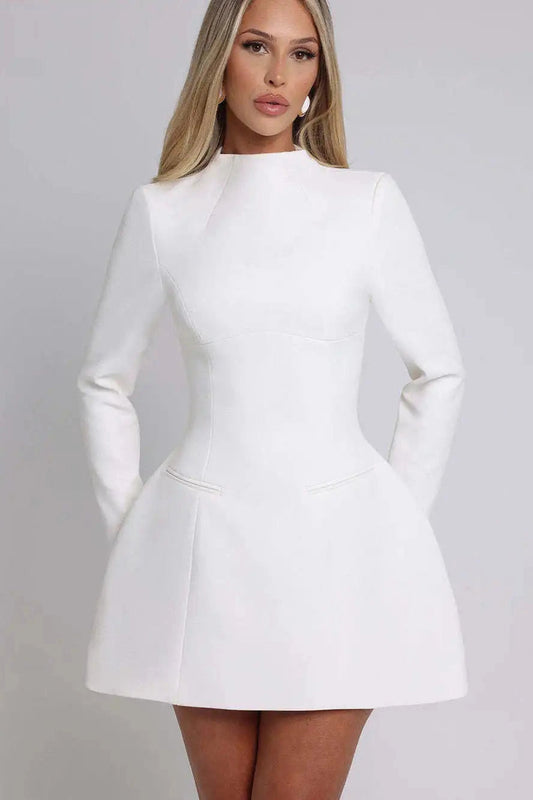 Elegant Slim Backless Bodycon Mini Dress