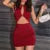 Y2K cross border women’s hollow out sexy Spice Girls’ fashion exposed navel suit European and American tight hip dress