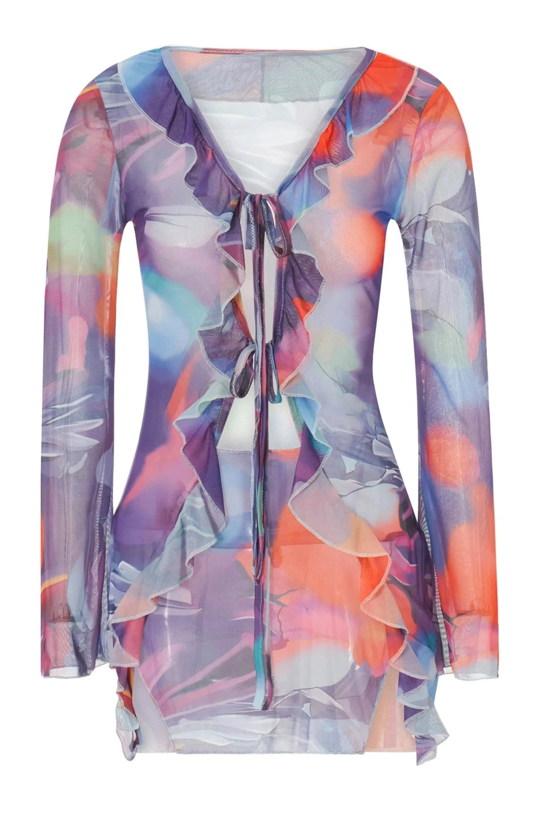 Elegant Slim Long Sleeve Mini Dress