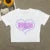 Short-sleeved T-shirt women’s summer new fashion sweet spice print design sense short slim-fit top