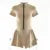 Y2K Cross border Hot Selling Sexy Tight Skirt jumpsuit Spring/Summer New Women’s Round Neck Short Sleeve Zipper Bottom Shirt