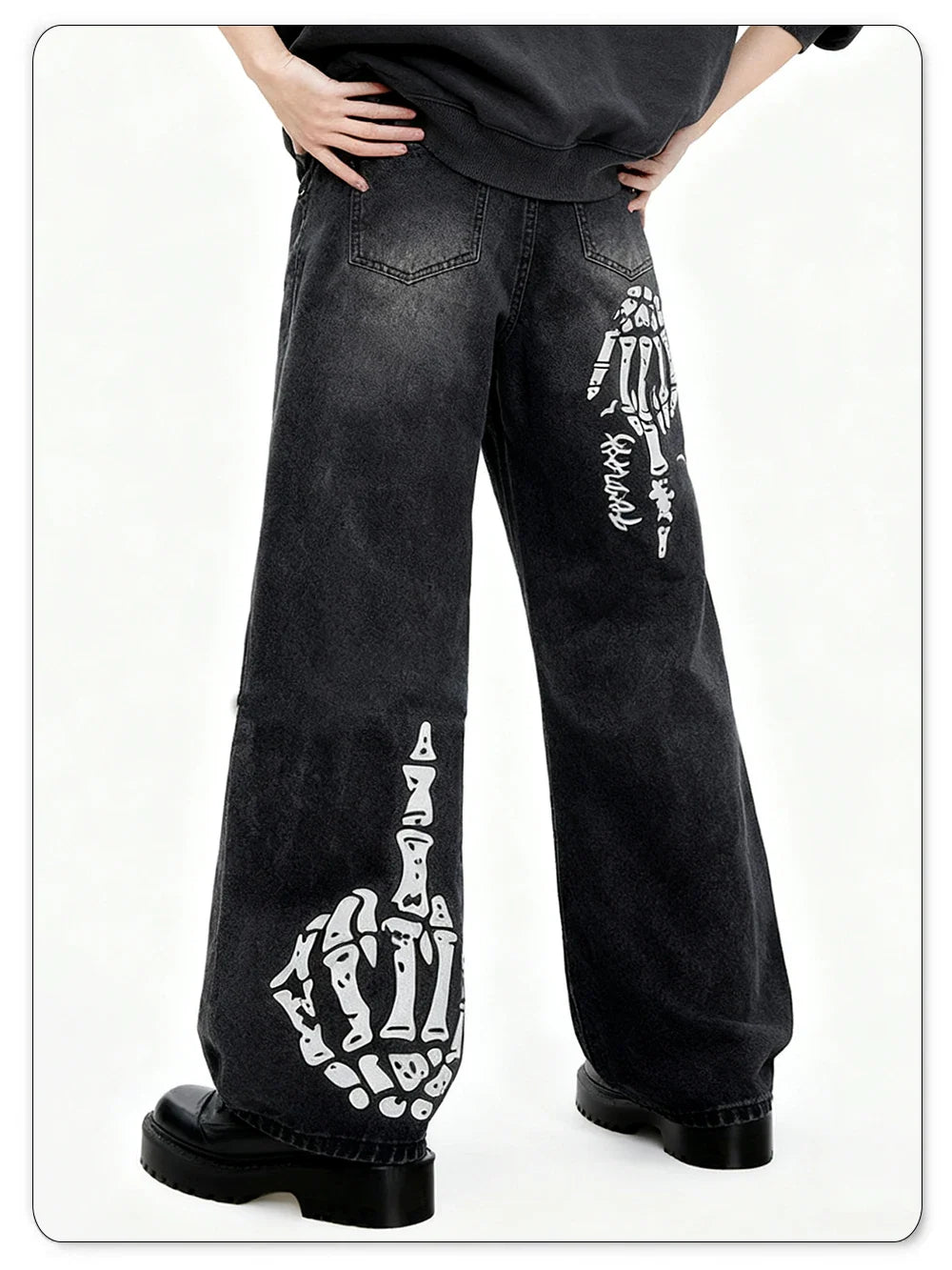 Straight Leg Skull Pants