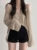 Korean Dongdaemun Off Shoulder Long Sleeve Sweater V-Neck Oversize Pullover Elegant Youth Sexy Knitwear