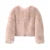 Brand Fashion Winter Sweet Pink Cropped Faux Fur Coat Women Streetwear Ins Chic Girls Fluffy Fox Fur Jacket Female