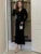 Autumn Knit 2 Piece-Set Long Skirt For Women V-Neck Ruffled Ribbed Elegant Party Looks Outfits Female Knitwear Slim Sets